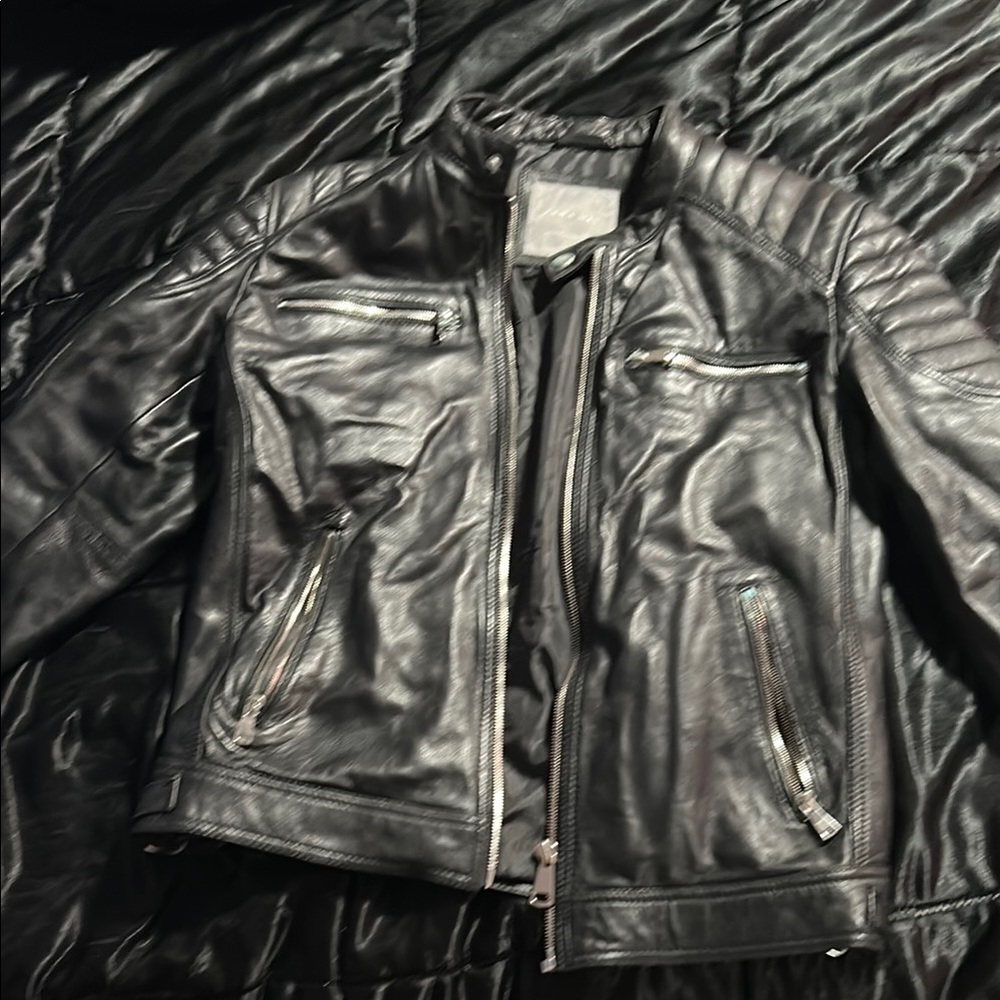 Black Lightweight Shirt Jacket with Asymmetrical Zipper